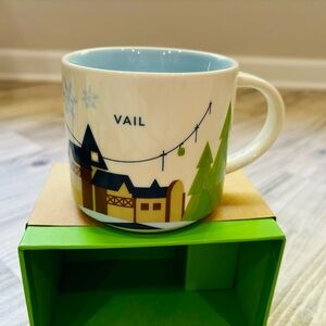 Starbucks 2012 Vail Colorado You Are Here City Coffee Mug, 14oz NEW Original Box
